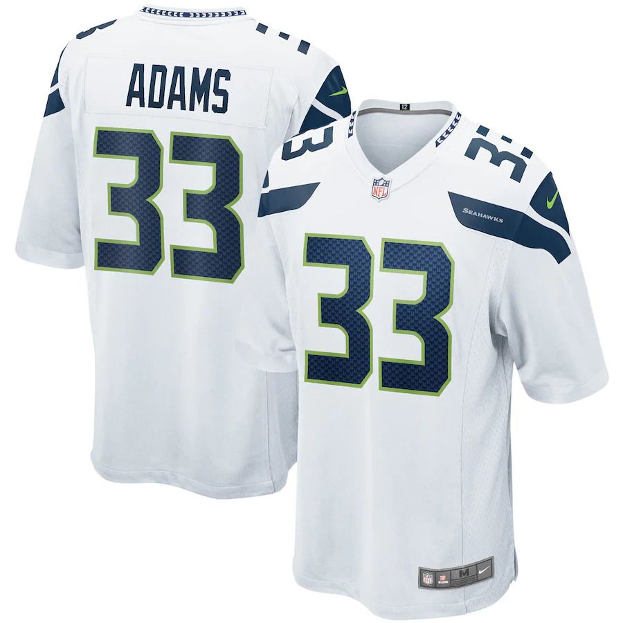 Men Seattle Seahawks #33 Jamal Adams Nike White Game NFL Jersey->seattle seahawks->NFL Jersey
